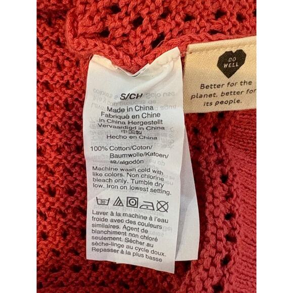 Madewell Hartley Button Front Cardigan Sweater in Red – Size Small - Picture 7 of 7